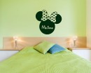 Mini Mouse Customized Name Vinyl Wall Decals Baby Nursery Name Sticker